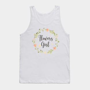 Flower Girl, Cute Flower Girl Idea, Wedding Party Tank Top